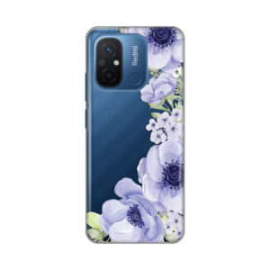 Torbica Silikonska Print Skin za Xiaomi Redmi 12C Blue Roses 18