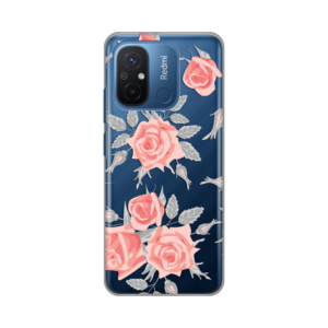 Torbica Silikonska Print Skin za Xiaomi Redmi 12C Elegant Roses 18