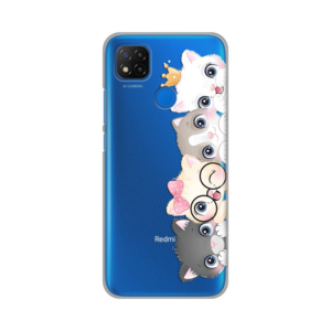 Torbica Silikonska Print Skin za Xiaomi Redmi 9C/10A Cats 18