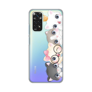 Torbica Silikonska Print Skin za Xiaomi Redmi Note 11/Note 11S Cats 18