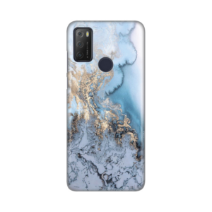 Torbica Silikonska Print za Alcatel 1S 2021/3L 2021/A1 Alpha 21 Blue Gold Marble 18