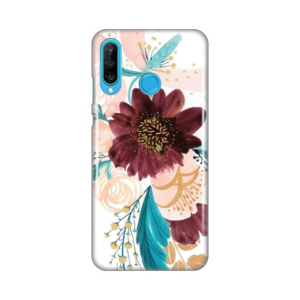 Torbica Silikonska Print za Huawei P30 Lite Purple Flower 18