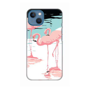 Torbica Silikonska Print za iPhone 13 6.1 Pink Flamingos 18