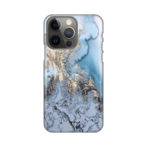 Torbica Silikonska Print za iPhone 13 Pro Blue Gold Marble 18