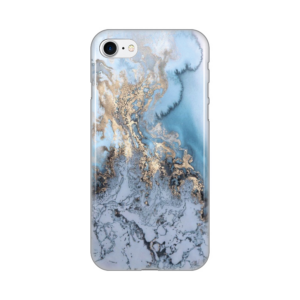 Torbica Silikonska Print za iPhone 7/8/SE 2020/2022 Blue Gold Marble 18