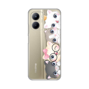 Torbica Silikonska Print Skin za Realme C33 Cats 18