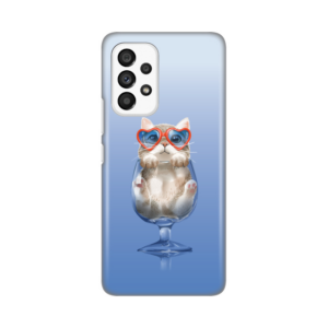 Torbica Silikonska Print za Samsung A536B Galaxy A53 5G Funny Cat 18