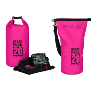 Vodootporna suva torba EL 20L pink 18