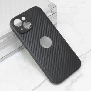 Torbica Carbon fiber za iPhone 15 6.1 crna (sa otvorom za logo) 18