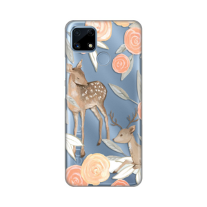 Torbica Silikonska Print Skin za Realme C25 Flower Deer 18