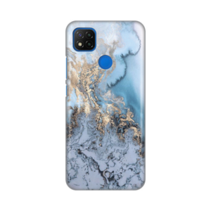 Torbica Silikonska Print za Xiaomi  Redmi 9C/10A Blue Gold Marble 18