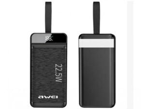 AWEI P140K Powerbank 30000 mAh/Li-Polymer/Crni 18