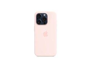 APPLE IPhone 15 Pro Silicone Case w MagSafe – Light Pink ( mt1f3zm/a) 18