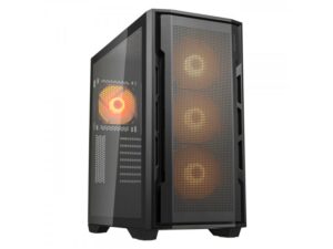COUGAR Uniface RGB Black Midi Tower Mesh Front Panel 4 x 120mm ARGB