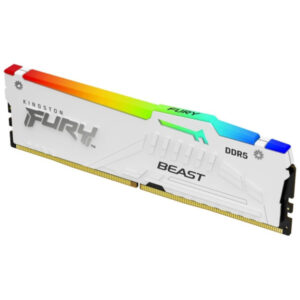 RAM DIMM DDR5 KINGSTON 32GB 5200MHz Fury Beast RGB White Expo KF552C36BWEA-32 18