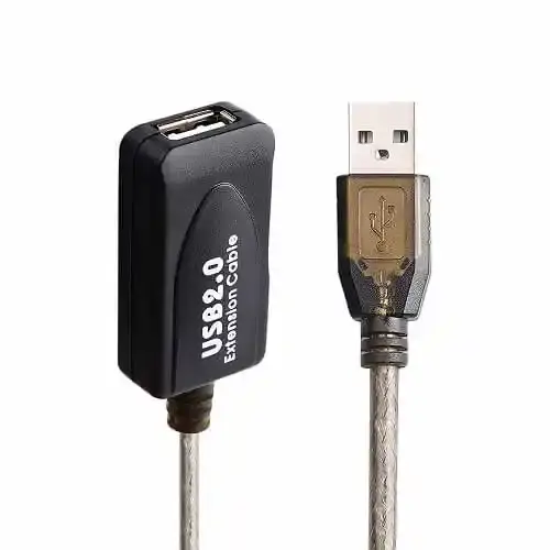 Kabl USB A – USB A M/F 2.0 produžni sa pojačivačem 5m E-Kettz