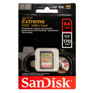 Mem. Kartica SanDisk SDXC 64GB Extreme 170MB/s V30 UHS-I Class 10 U3 V30 18