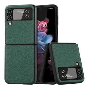 Torbica Elegant Leather za Samsung F721B Galaxy Z Flip 4 5G tamno zelena 18