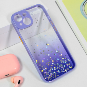 Torbica Frame Glitter za iPhone 15 6.1 ljubicasta 18