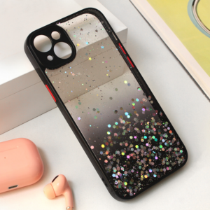 Torbica Frame Glitter za iPhone 15 Plus 6.7 crna 18