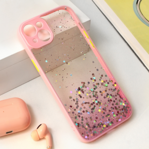 Torbica Frame Glitter za iPhone 15 Plus 6.7 roze 18