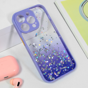 Torbica Frame Glitter za iPhone 15 Pro 6.1 ljubicasta 18