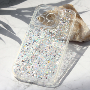 Torbica Glitter za iPhone 14 Pro 6.1 srebrna 18