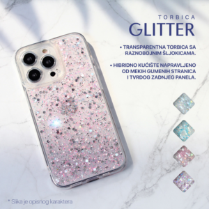 Torbica Glitter za iPhone 15 Pro Max 6.7 plava 18