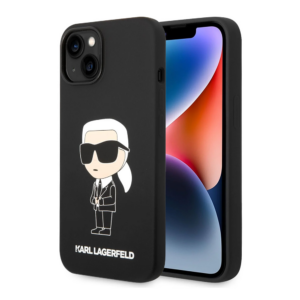 Torbica Karl Lagerfeld Hc Silicone NFT Ikonik za iPhone 15 Plus 6.7 crna (KLHCP15MSNIKBCK) 18