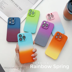 Torbica Rainbow Spring za iPhone 14 6.1 tamno plavo bordo 18