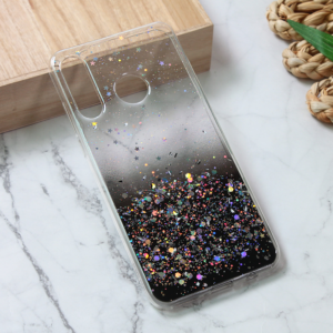 Torbica Silikonska Glitter za Huawei P30 Lite crna 18