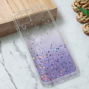 Torbica Silikonska Glitter za Huawei P40 Lite ljubicasta 18