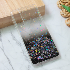 Torbica Silikonska Glitter za Samsung G991B Galaxy S21 crna 18