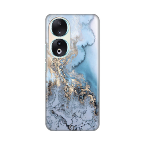 Torbica Silikonska Print za Honor 90 Blue Gold Marble 18