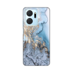 Torbica Silikonska Print za Honor X7a Blue Gold Marble 18