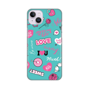 Torbica Silikonska Print za iPhone 14 Plus 6.7 Love 19