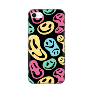 Torbica Silikonska Print za iPhone 7/8/SE 2020/2022 Black Color Smiles 18