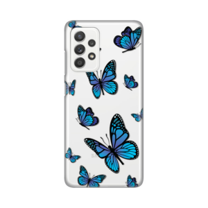 Torbica Silikonska Print za Samsung A525F/A526B/A528B Galaxy A52 4G/A52 5G/A52s 5G Blue butterfly 18