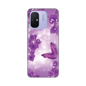 Torbica Silikonska Print za Xiaomi Redmi 12C Butterfly And Flowers 18