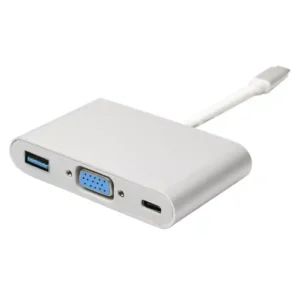 Adapter konverter USB 3.1 Tip C-USB 3.0/VGA/USB Tip C PD Kettz UVA-23 18