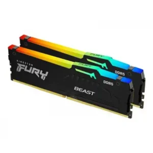 Memorija DDR5 64GB (2x32GB) 6000MHz Kingston Fury Beast RGB KF560C30BBAK2-64 18