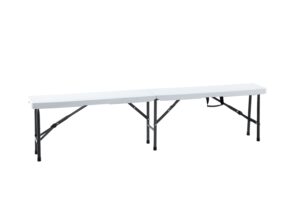 Set stolova za kampovanje sklopivi 180 cm bele boje 20215 20