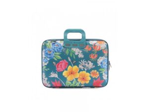 BOMBATA Torba Peonia 15,6''/16'' - Limited Edition Teal blue (E00861 25 )