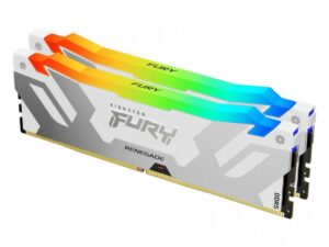 KINGSTON DIMM DDR5 32GB (2x16GB kit) 8000MT/s KF580C38RWAK2-32 FURY Renegade Silver/White RGB XMP 18