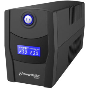 UPS PowerWalker Line-Interactive 1000VA/600W/2xšuko/RJ45/RJ11/USB 18