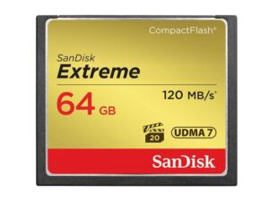 SANDISK COMPACT FLASH CARD 64GB Extreme SDCFXSB-064G-G46 18