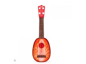 ECO TOYS Ukulele gitara za decu četiri žice jagoda 18