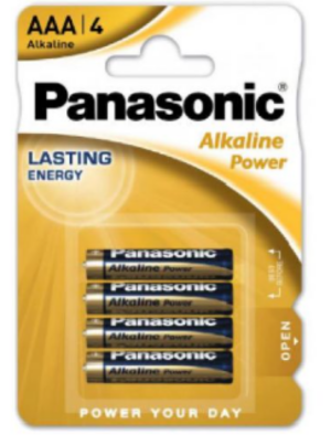 Baterija Panasonic LR03-4-PA alkalna 18