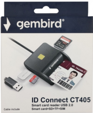 USB Smart Card Reader Gembird CRDR-CT405 18