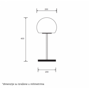 ARIA 58 STONA LAMPA 7W 3000K 18